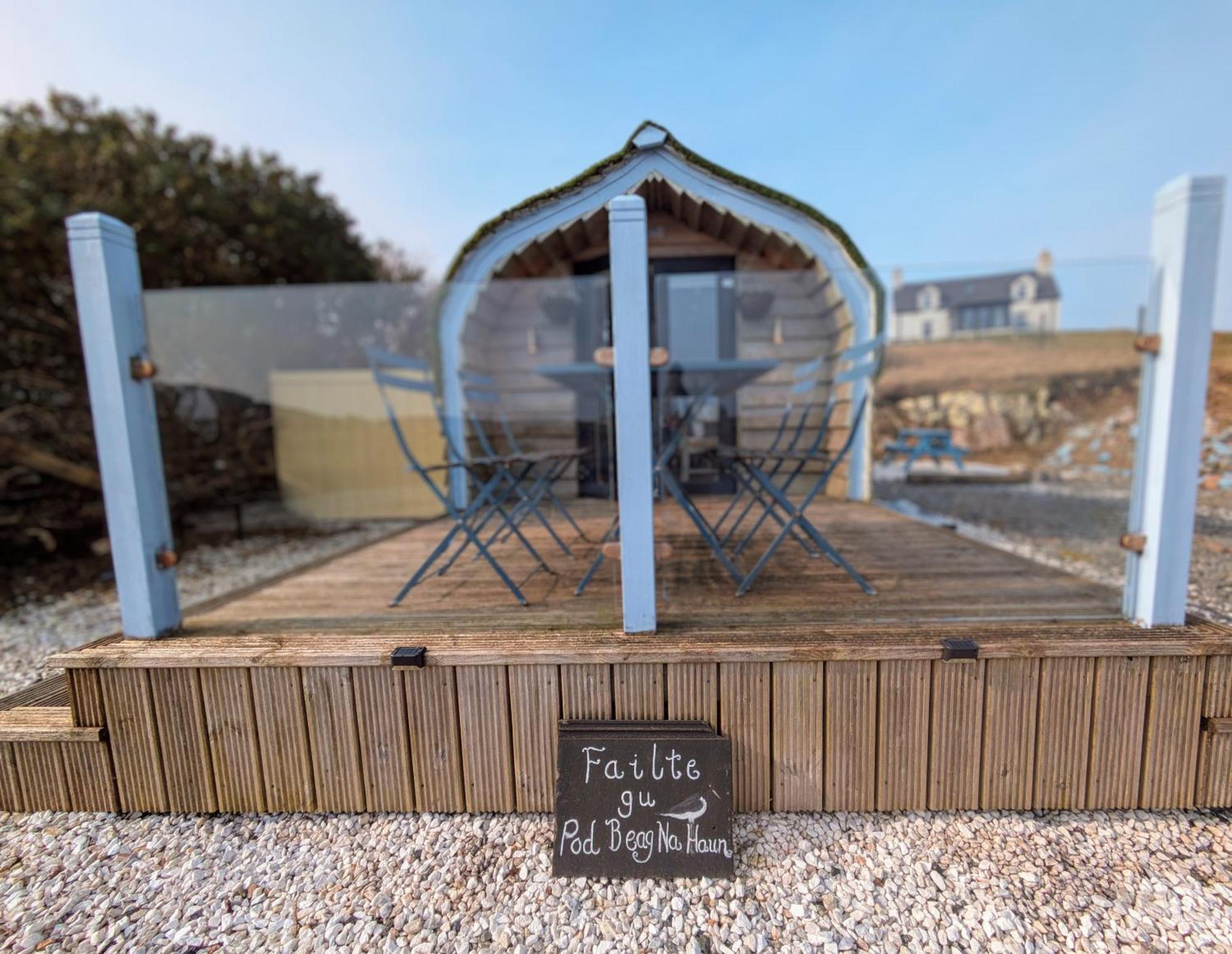 Glamping Pod For 2 Pod Beag Na Haun Eriskay Villa Ngoại thất bức ảnh